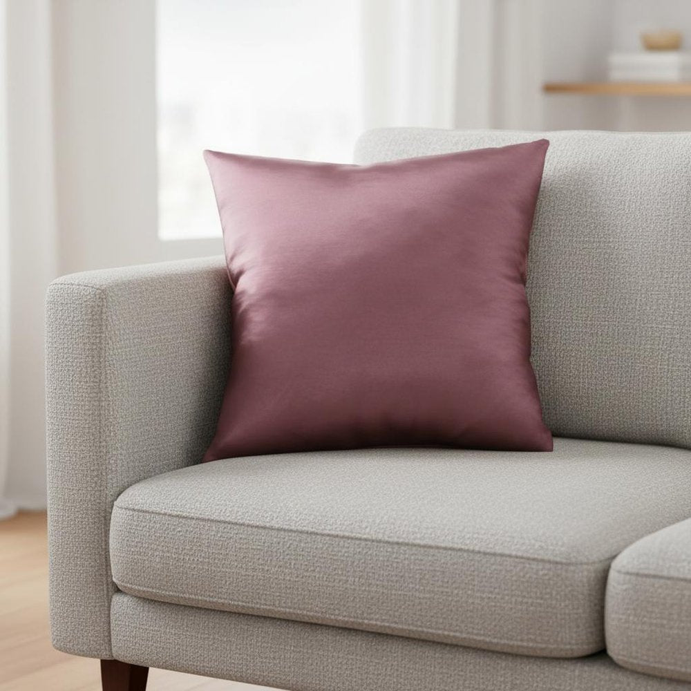 18" X 18" Pink Polyester Zippered Pillow HomeRoots