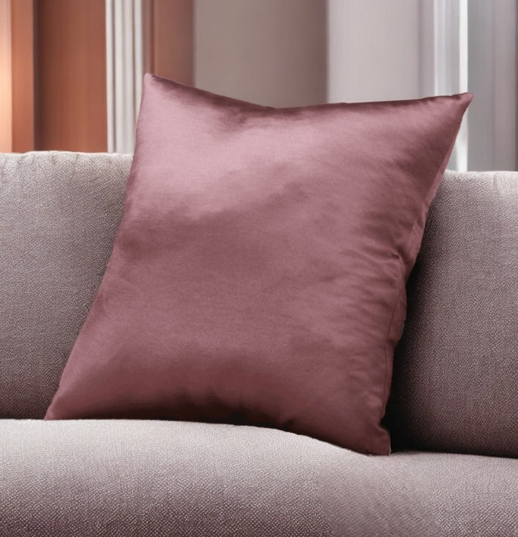 18" X 18" Pink Polyester Zippered Pillow