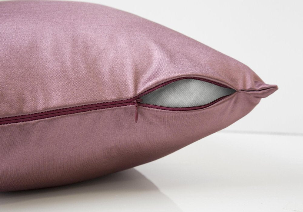 18" X 18" Pink Polyester Zippered Pillow HomeRoots