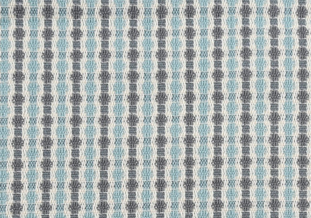 Set Of Two 18" X 18" Blue and Gray Polyester Striped Zippered Pillow HomeRoots
