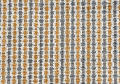 Set Of Two 18" X 18" Gold and White Polyester Striped Zippered Pillow HomeRoots