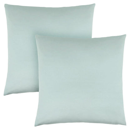 Set of Two 18" Mint Green Satin Throw Pillows HomeRoots