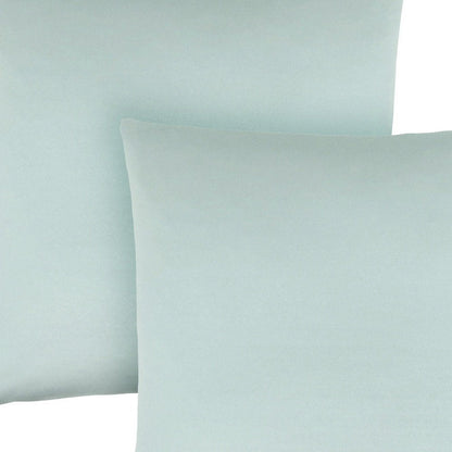 Set of Two 18" Mint Green Satin Throw Pillows HomeRoots