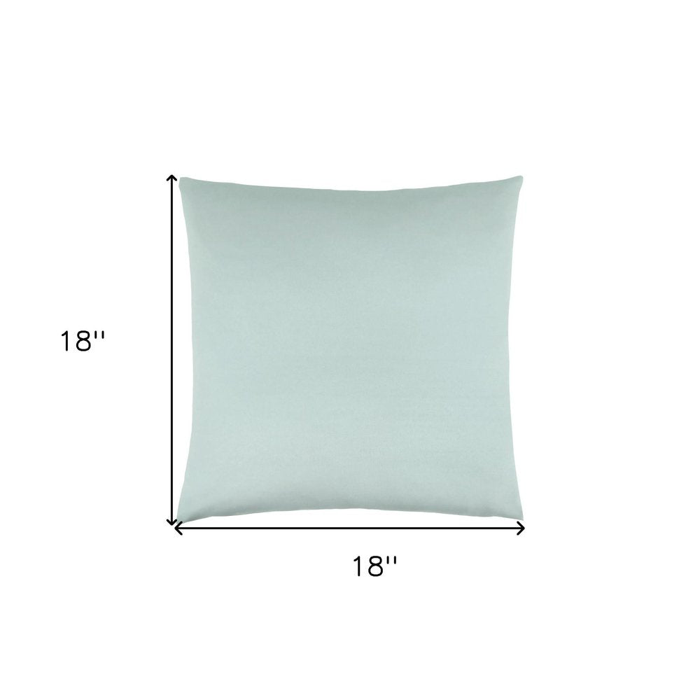 Set of Two 18" Mint Green Satin Throw Pillows — view 8