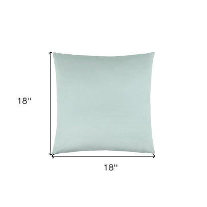 Set of Two 18" Mint Green Satin Throw Pillows HomeRoots