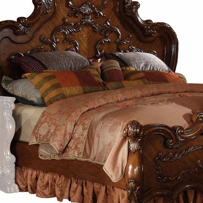 Brown Solid Wood Bed Frame HomeRoots