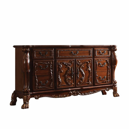 38" Brown Solid Wood Seven Drawer Combo Dresser HomeRoots