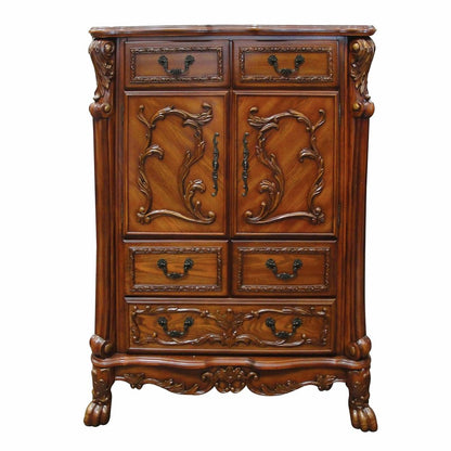 38" Brown Solid Wood Seven Drawer Combo Dresser HomeRoots