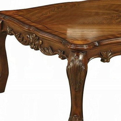 54" Brown Solid Wood Coffee Table - FurniFindUSA