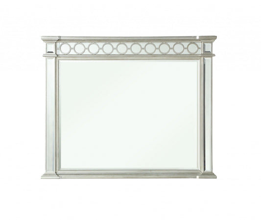Silver Rectangle Dresser Mirror - FurniFindUSA