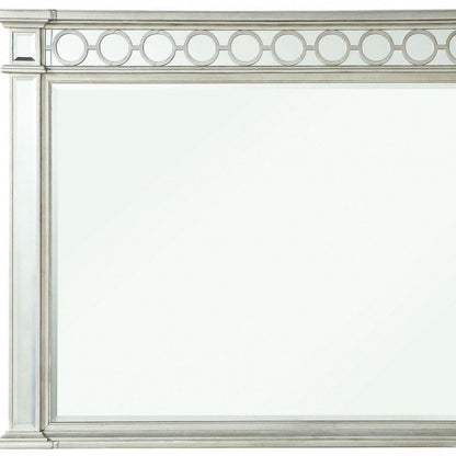 42" Silver Wood Framed Mounted Dresser Mirror HomeRoots
