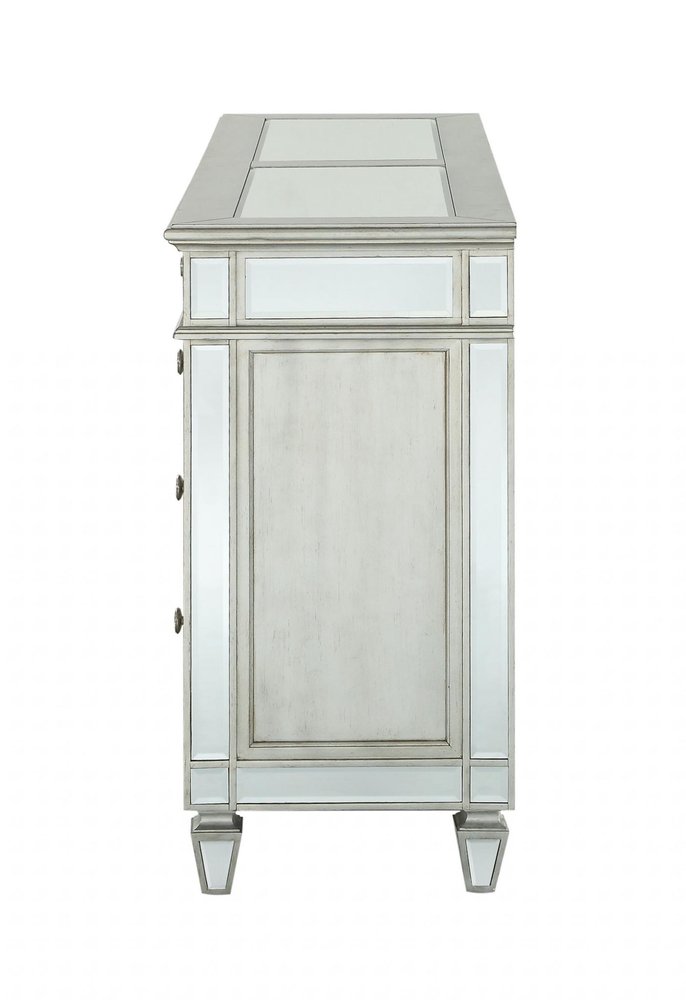 68" Gray Wood Six Drawer Double Dresser HomeRoots