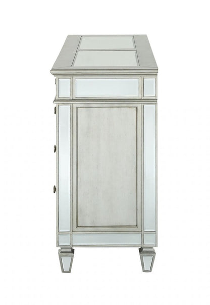 68" Gray Wood Six Drawer Double Dresser HomeRoots