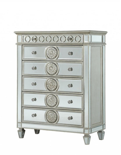 68" Gray Wood Six Drawer Double Dresser HomeRoots