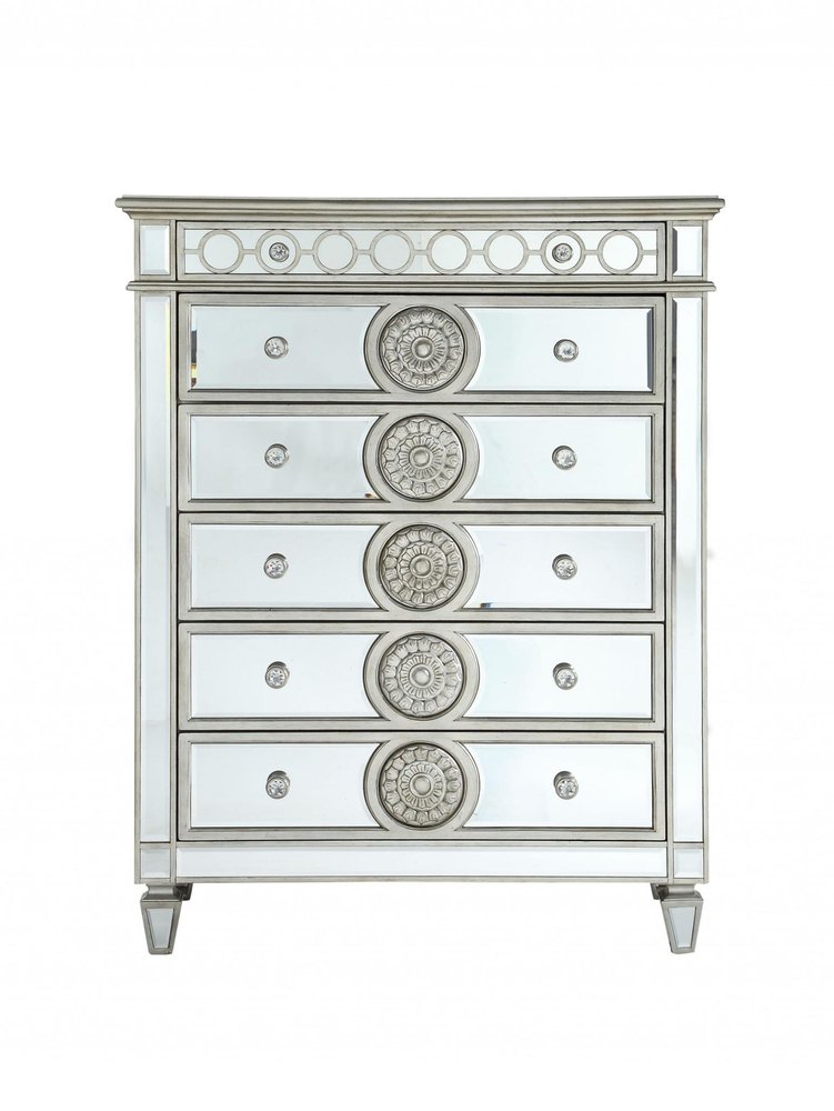 68" Gray Wood Six Drawer Double Dresser HomeRoots