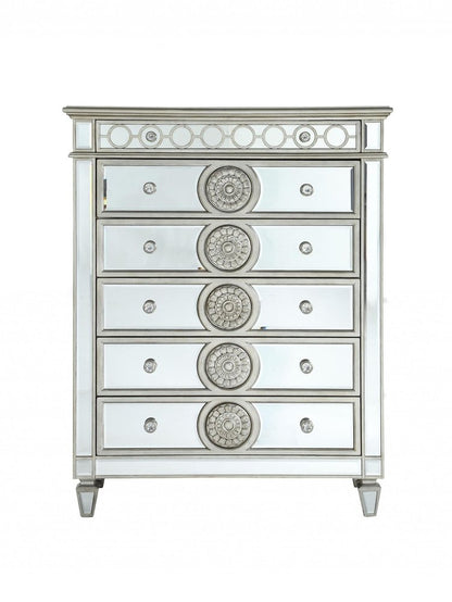 68" Gray Wood Six Drawer Double Dresser HomeRoots