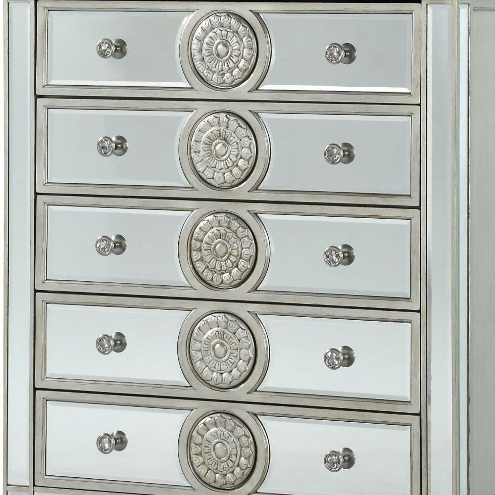 68" Gray Wood Six Drawer Double Dresser HomeRoots