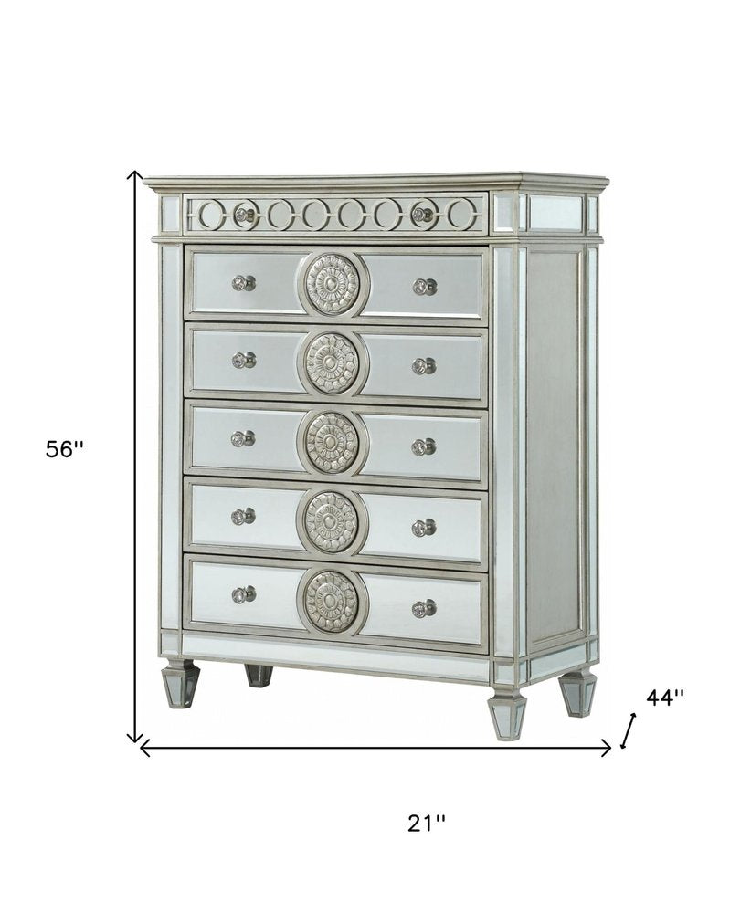 68" Gray Wood Six Drawer Double Dresser HomeRoots