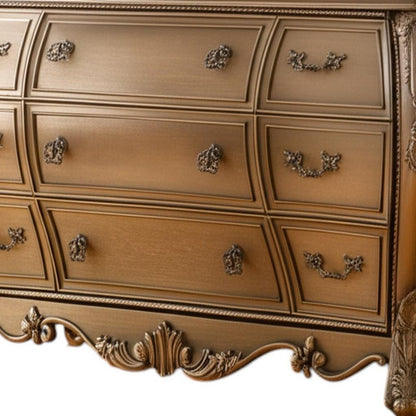 41" Brown Solid Wood 11 Combo Dresser HomeRoots