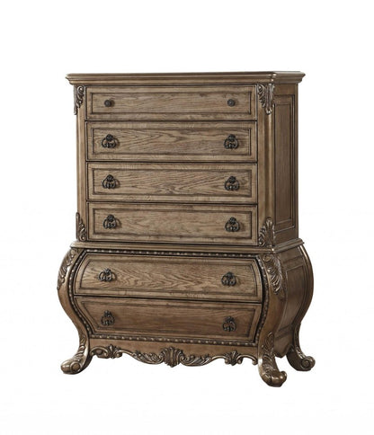 41" Brown Solid Wood 11 Combo Dresser HomeRoots