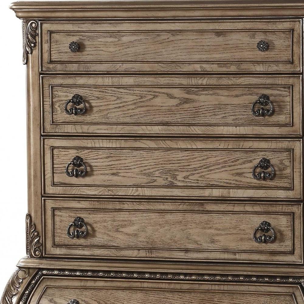 41" Brown Solid Wood 11 Combo Dresser HomeRoots