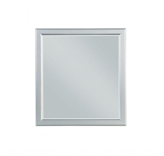 Simple Platinum Wooden Mirror - FurniFindUSA