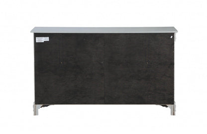 18" Gray Solid Wood Double Dresser - FurniFindUSA