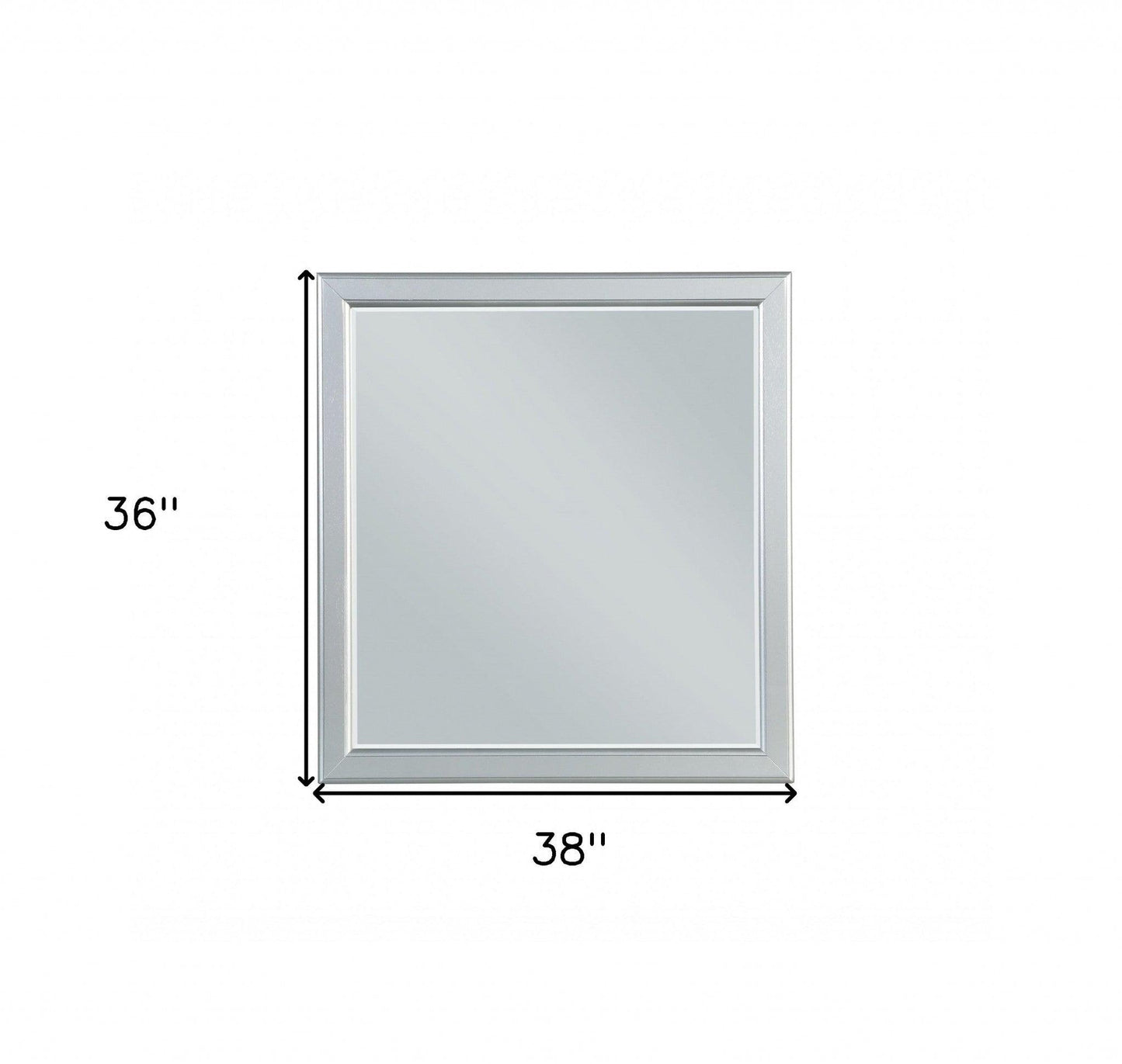 38" Rectangle Wall Mounted Accent Mirror - FurniFindUSA