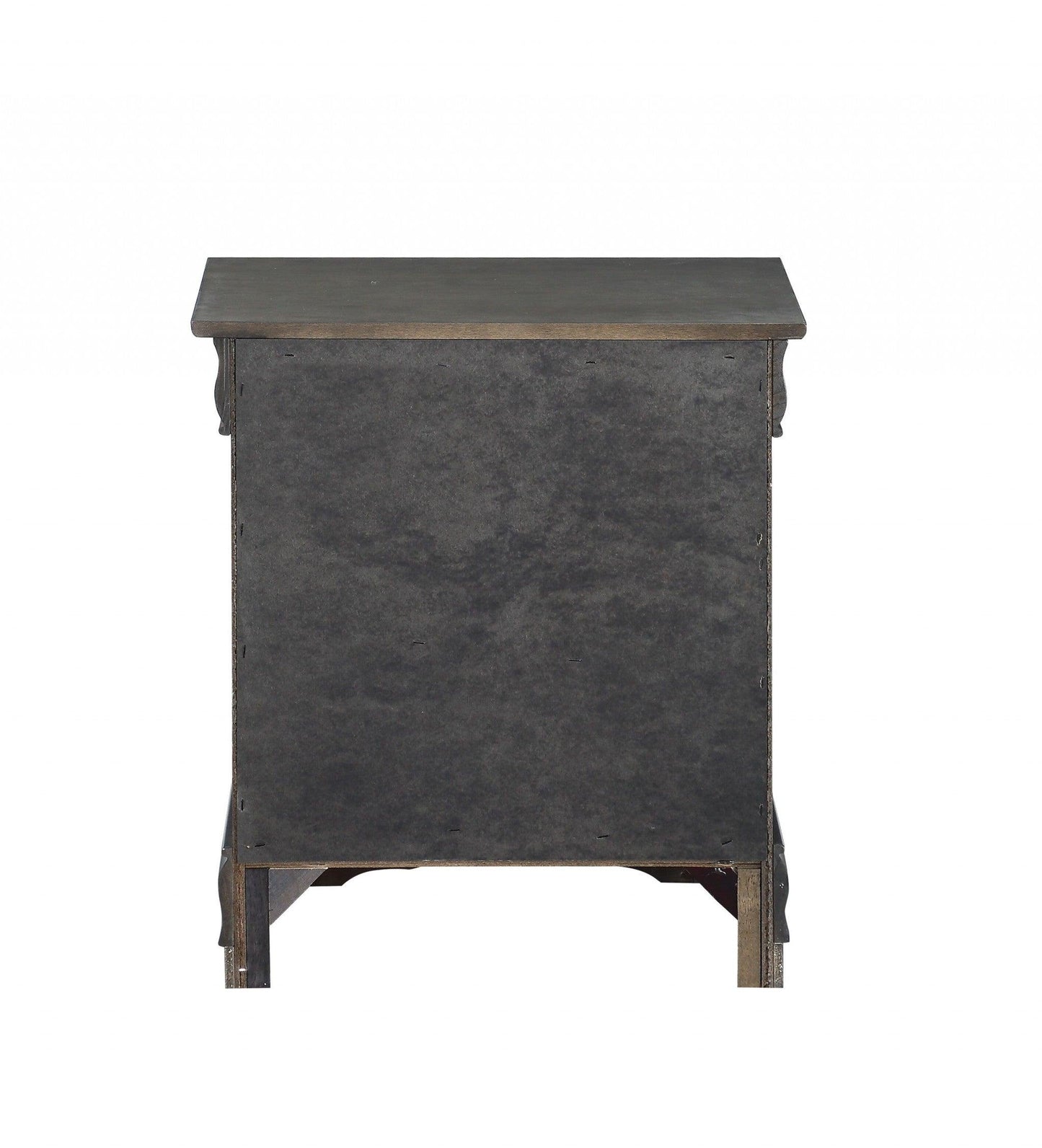 24" Platinum Two Drawers Nightstand - FurniFindUSA