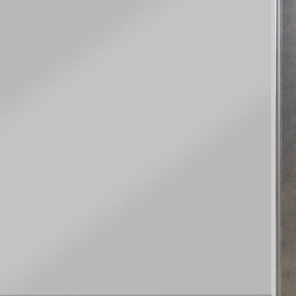 38" Gray Square Wood Framed Accent Mirror HomeRoots