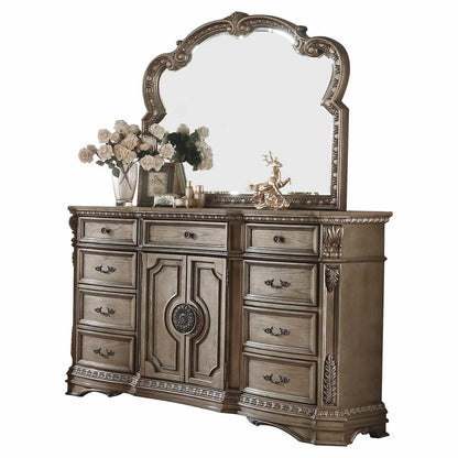 42" Brown Solid Wood Nine Drawer Combo Dresser HomeRoots