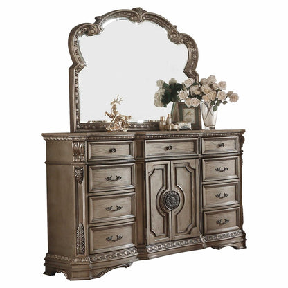 42" Brown Solid Wood Nine Drawer Combo Dresser HomeRoots