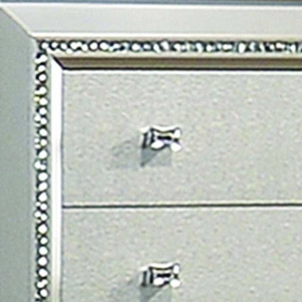 18" Champagne Wood Five Drawer Dresser HomeRoots