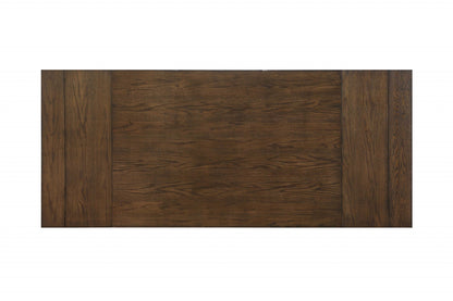 42" Brown Solid Wood Dining Table