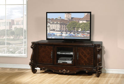74" Dark Brown Solid Wood Enclosed Storage HomeRoots