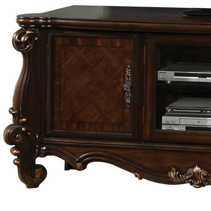 74" Dark Brown Solid Wood Enclosed Storage HomeRoots