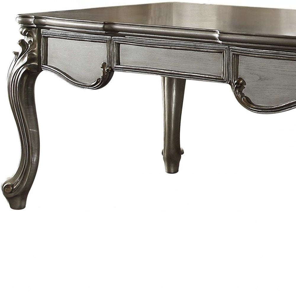 35" Silver Executive Desk — view 3