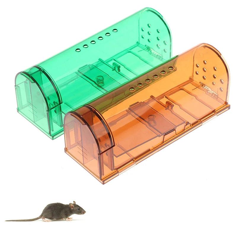 Smart Self-locking Mousetrap Safe Firm Transparent Household Mouse Catcher Control Cage Reusable Mice Rodent Catcher Rat Traps - FurniFindUSA