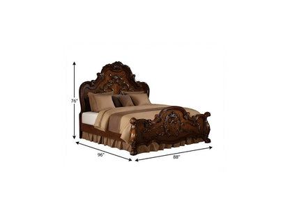 Brown Solid Wood Bed Frame HomeRoots