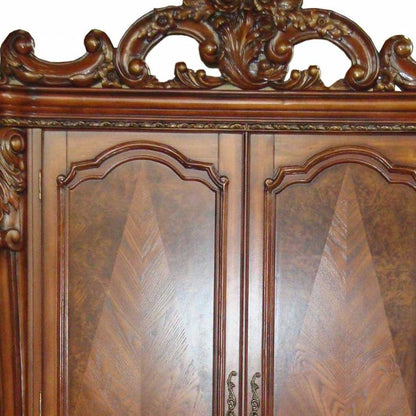 82" Brown Solid And Manufactured Wood HomeRoots