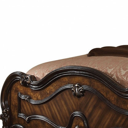 Dark Brown Solid Wood Bed Frame HomeRoots