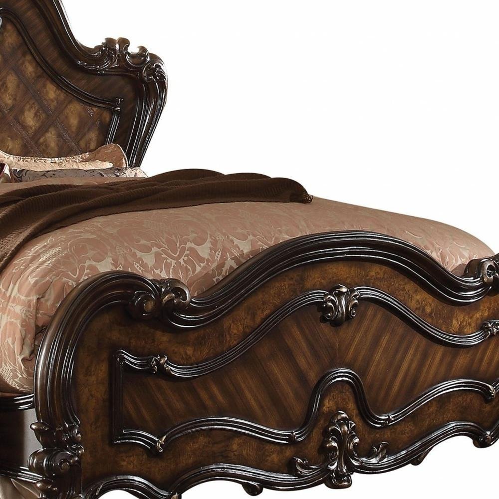 Brown King Bed Frame HomeRoots
