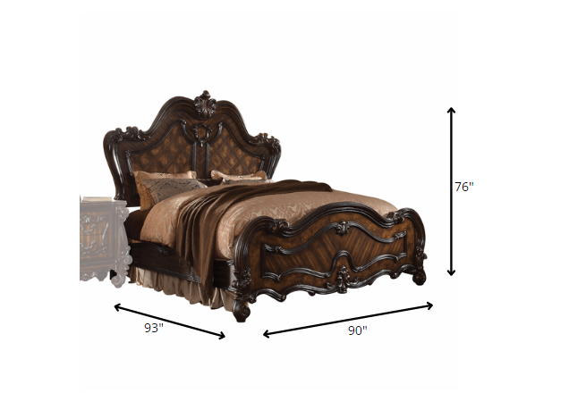 Brown King Bed Frame HomeRoots