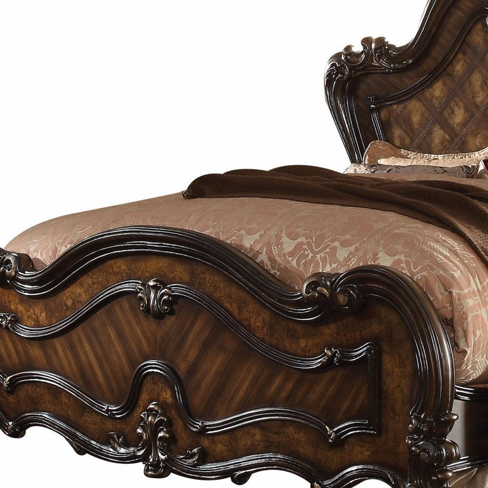 Brown King Bed Frame HomeRoots