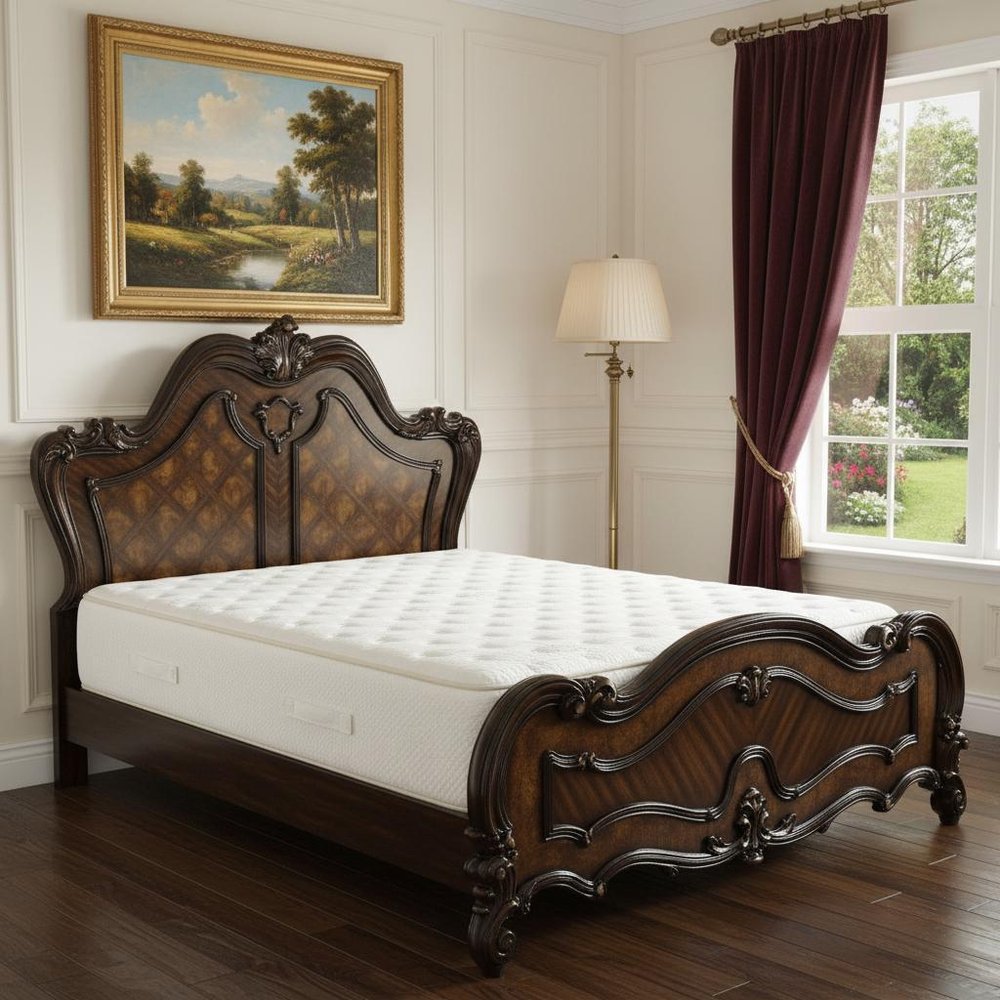 Brown King Bed Frame HomeRoots
