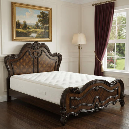Brown King Bed Frame HomeRoots