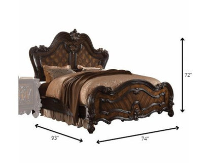 Brown King Bed Frame HomeRoots