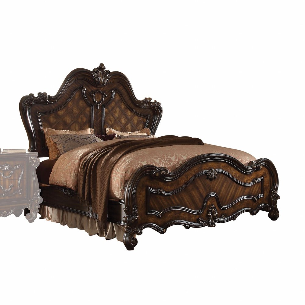 Brown King Bed Frame HomeRoots