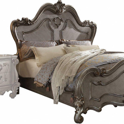 Queen Gray Bed - FurniFindUSA