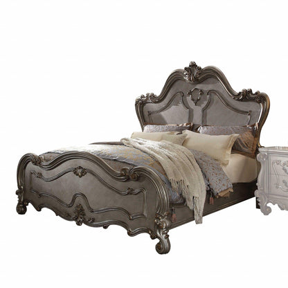 Queen Gray Bed - FurniFindUSA